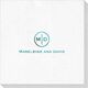 Circle Initials Luxury Deville Napkins Image 1 of 3